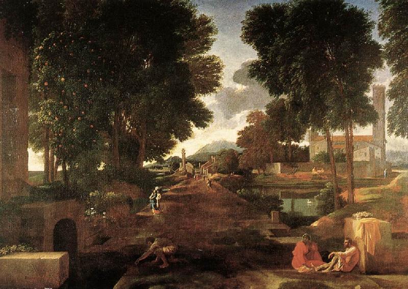 A Roman Road 1648 Oil on canvas, Nicolas Poussin